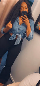 Flared jeans in Black